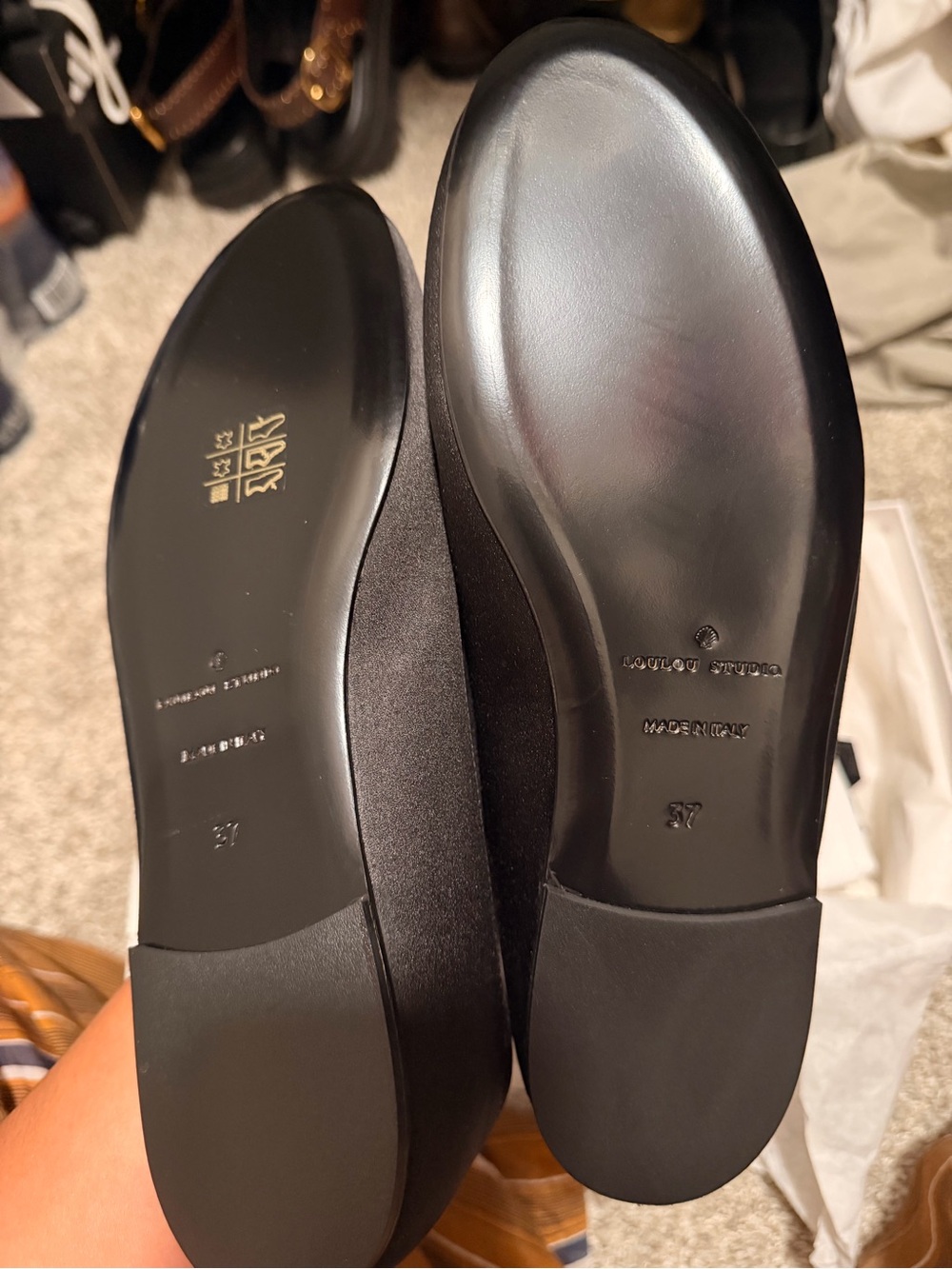 Loulou Studio - Frano Satin Ballet Flats - Picture 3 of 8